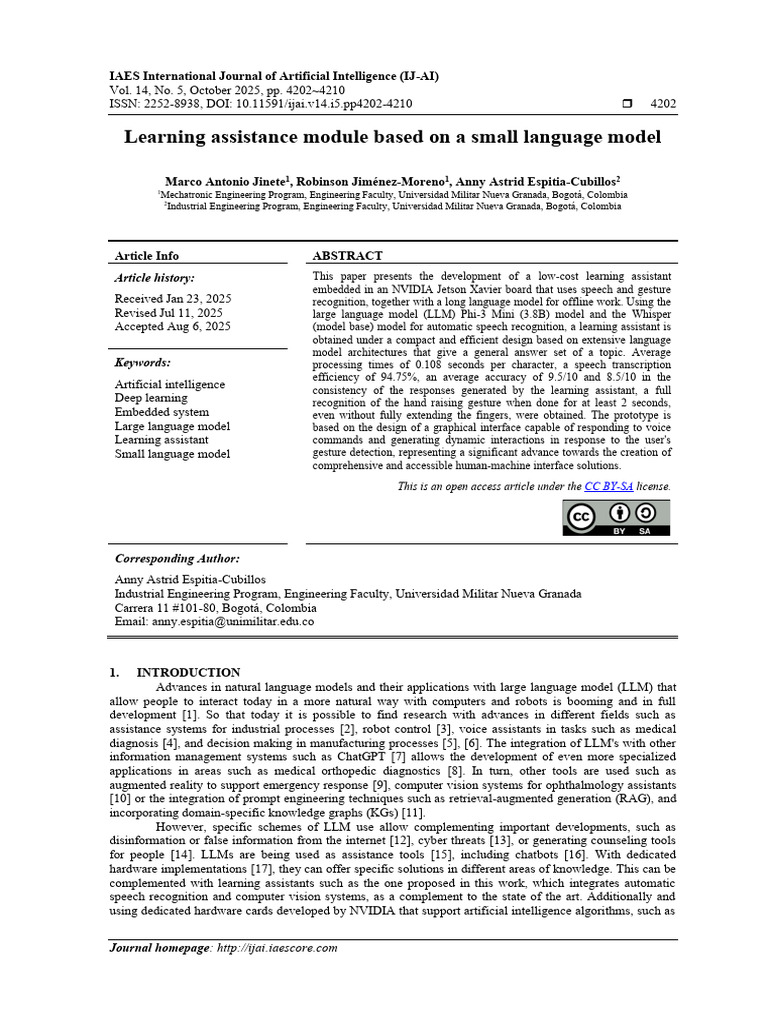 Low-Cost Learning Assistant with LLM | PDF | Speech Recognition | Computing