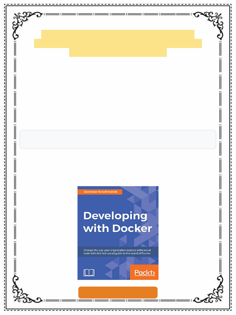 Developing with Docker 1st Edition Jaroslaw Krochmalski ebook portable ...