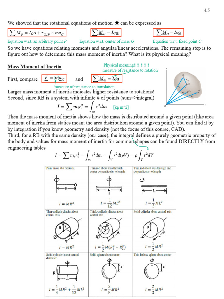 ENGG349 Part4b1-Fillable | PDF | Rotation Around A Fixed Axis | Rotation