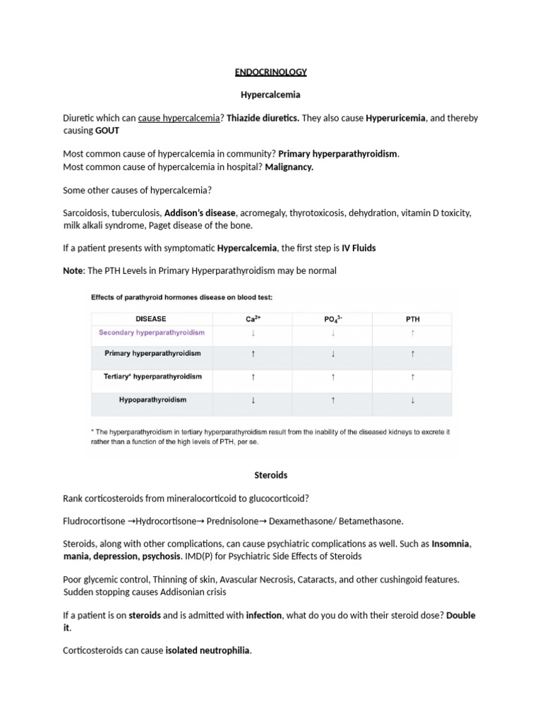Endocrinology Notes | PDF | Hyperthyroidism | Prediabetes