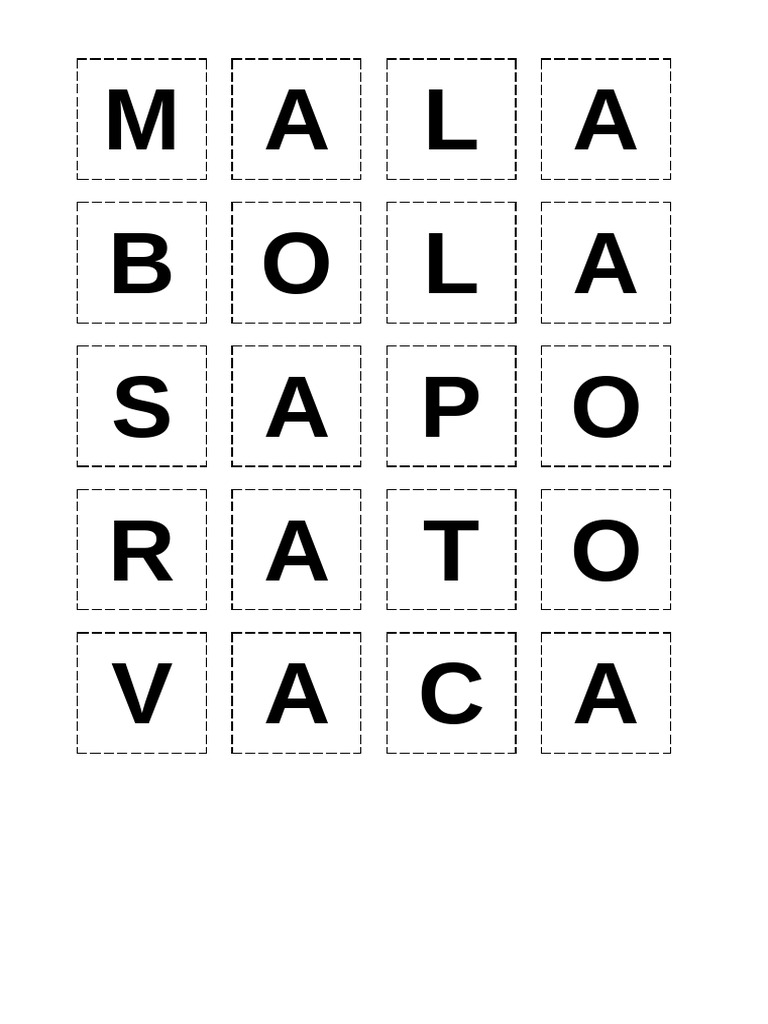 Palavras Para Recortar Grandes | PDF