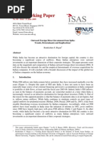 Rajan (2009) Outward Foreign Direct Investment From India