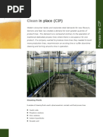 Clean: in Place (CIP)