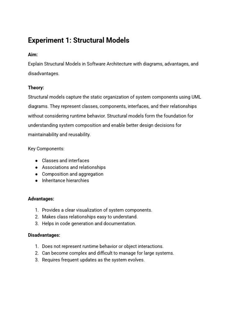 Software Architecture Models Explained | PDF | Class (Computer ...