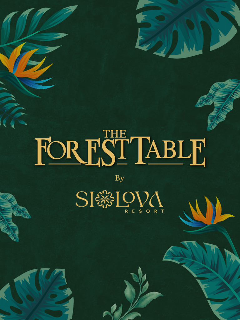 Tropical Flavors Menu at Forest Table | PDF | Sushi | Curry
