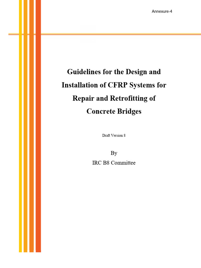 IRC Guidelines For CFRP Strengthening of Concrete Bridges | PDF ...