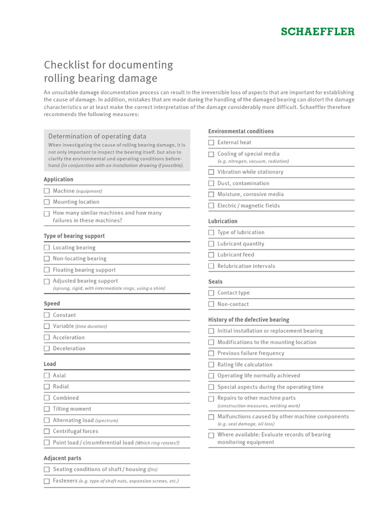 Rolling Bearing Damage Documentation Guide | PDF | Bearing (Mechanical ...