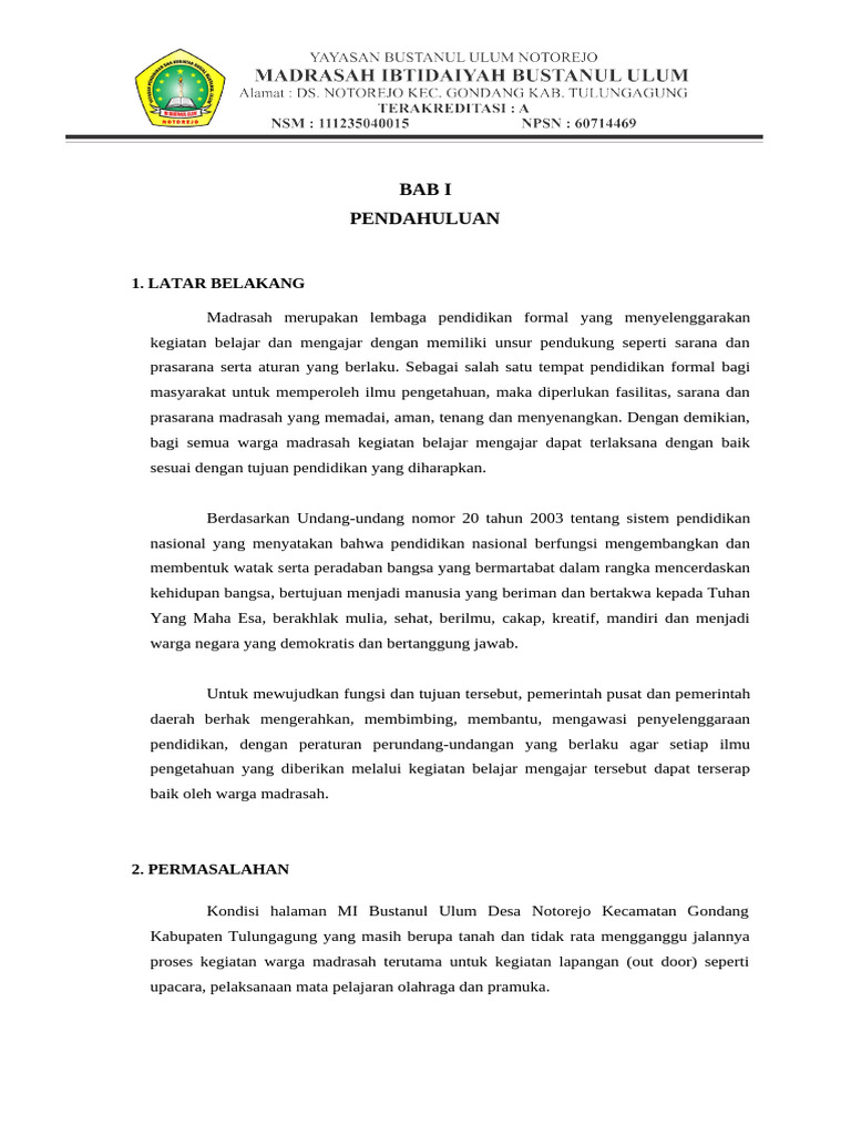 Proosal Hibah Paving 25 OK NPHD | PDF