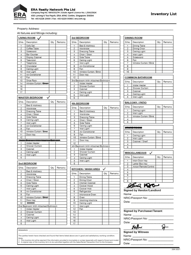 Detailed Home Inventory List | PDF | Bedroom | Bed