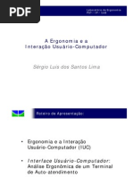 A Ergonomia e a Interao Usurio Computador4084
