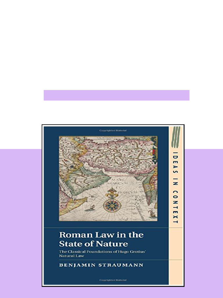 Roman Law in the State of Nature The Classical Foundations of Hugo ...
