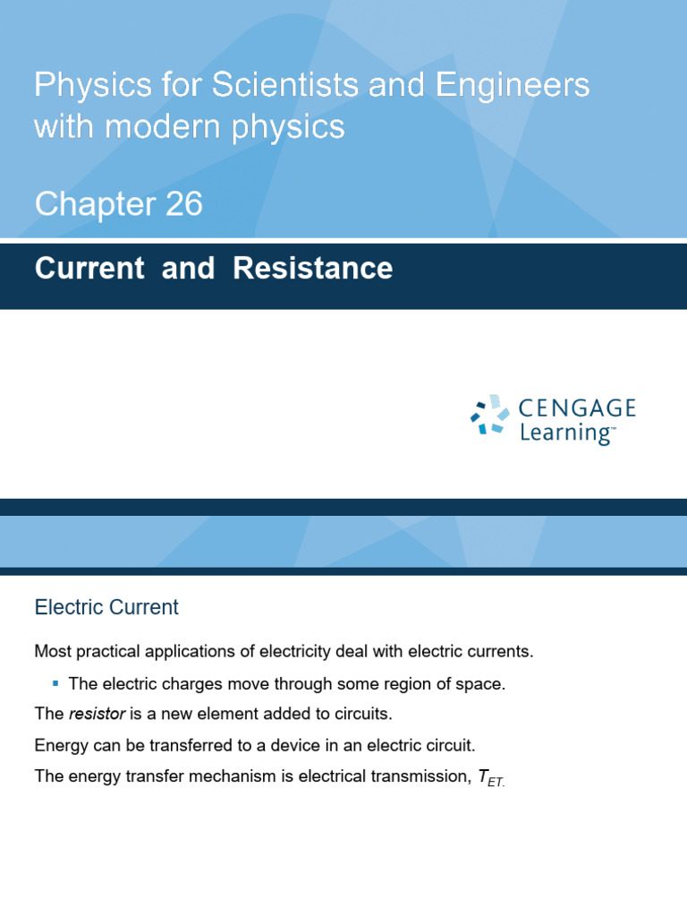 Understanding Electric Current and Resistance | PDF | Electrical ...