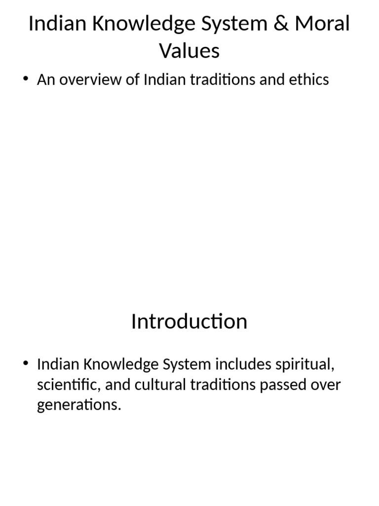 Indian Knowledge System | PDF