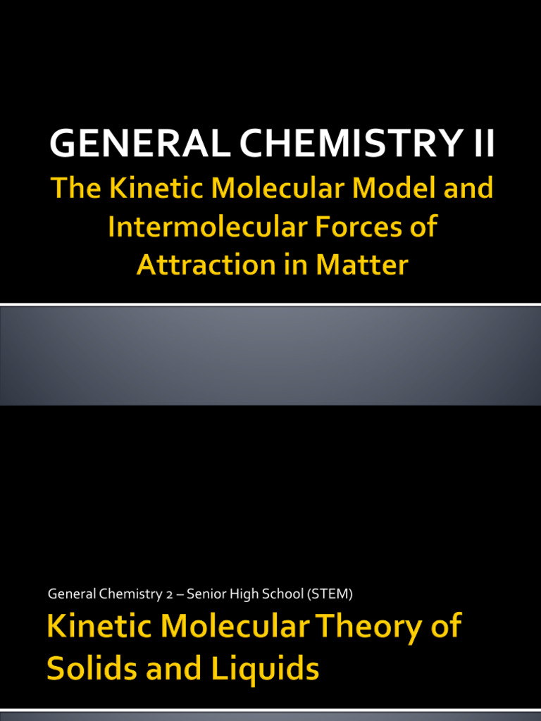 Intermolecular Forces in Chemistry | PDF | Intermolecular Force ...