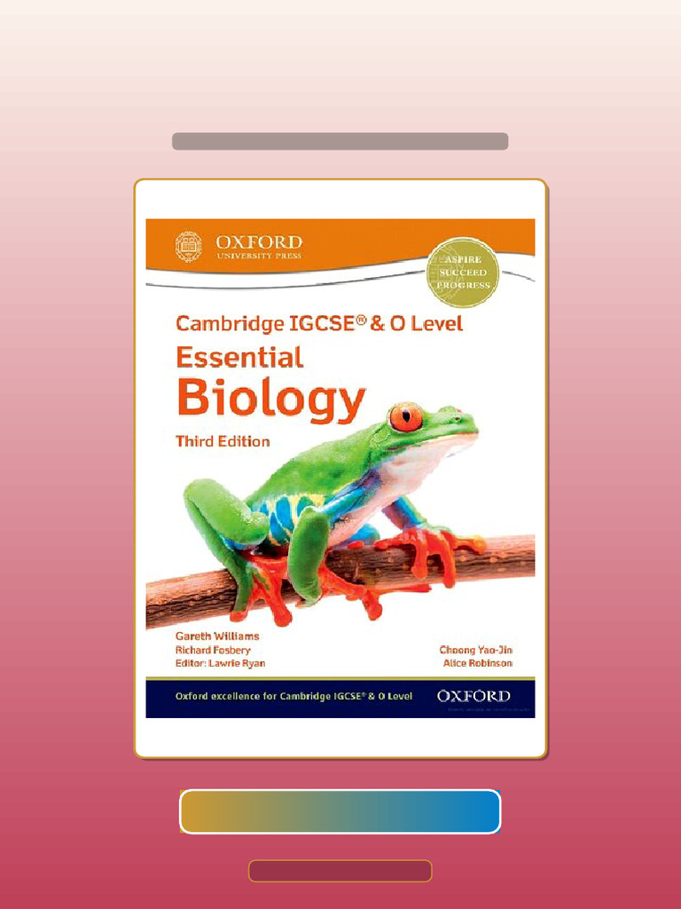 Test Bank For Cambridge IGCSE O Level Essential Biology Third Edition ...