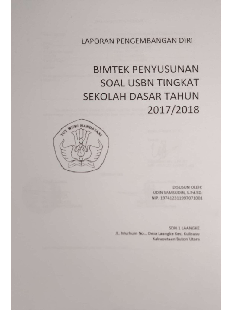 21.laporan Kegiatan Pengembangan Profesi Guru - Compressed | PDF