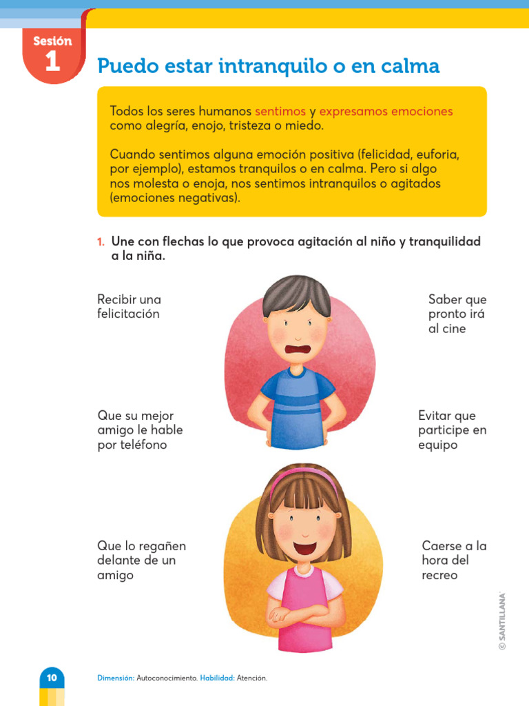 Emociones y Autoconocimiento Infantil | PDF | Las emociones | Ira