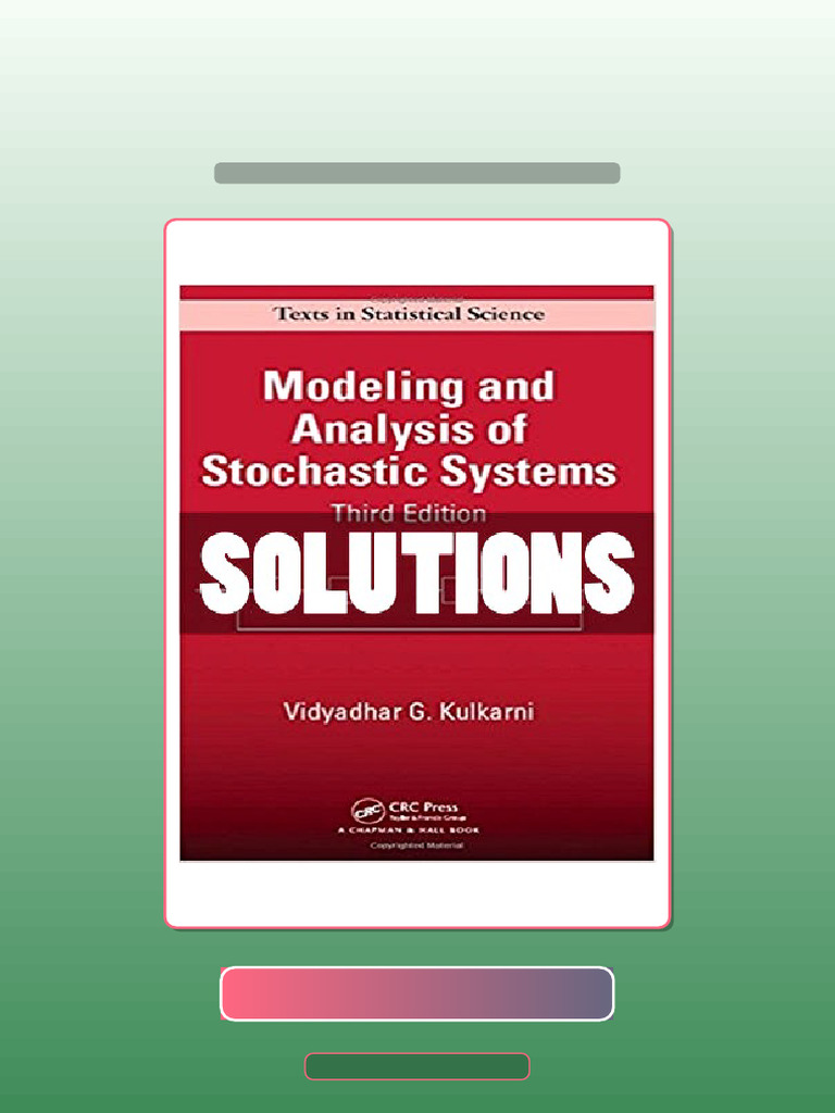 Test Bank of Modeling and Analysis of Stochastic Systems 3rd Edition ...