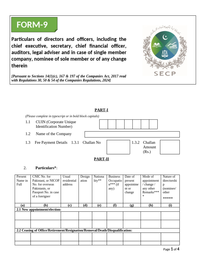 Directors and Officers Information Form | PDF | Government | Justice