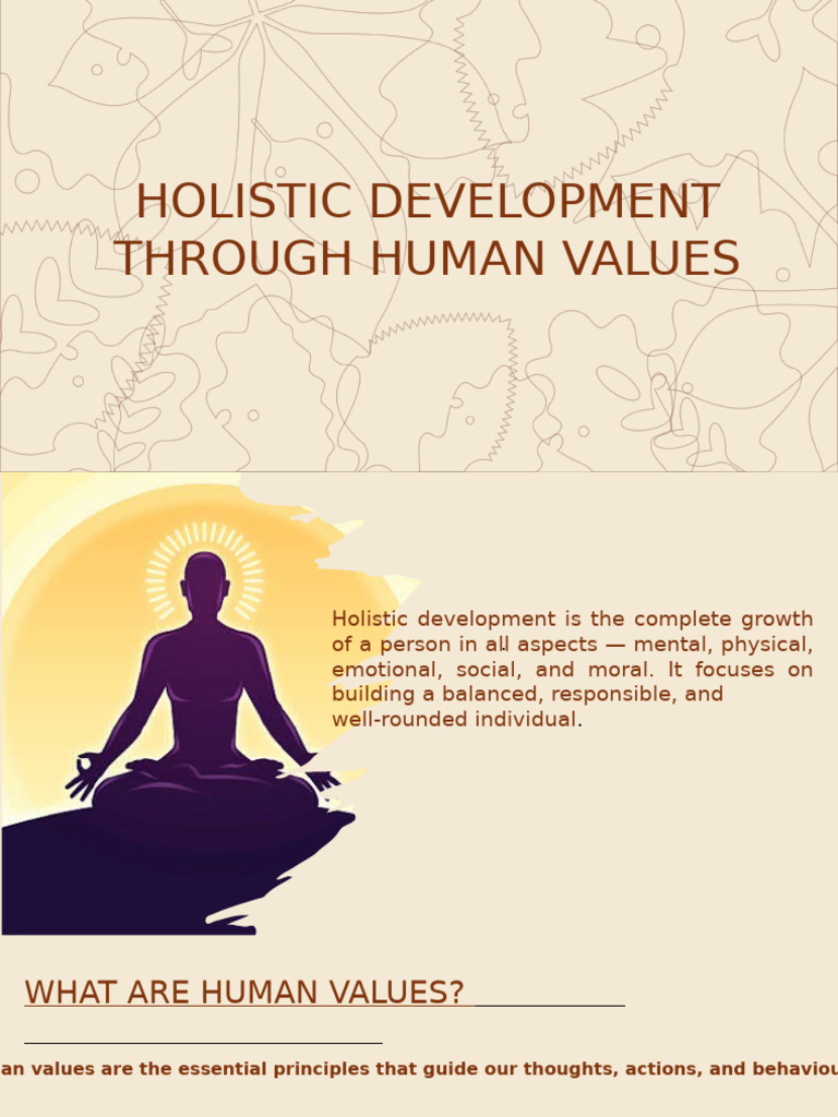 Holistic Development Through Human Values | PDF