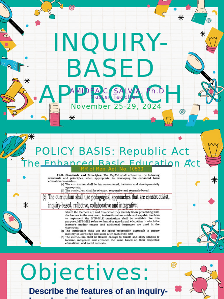 Inquiry-Based Learning in Education | PDF | Inquiry Based Learning ...