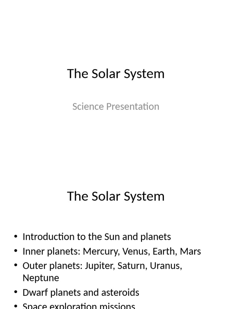 The Solar System | PDF