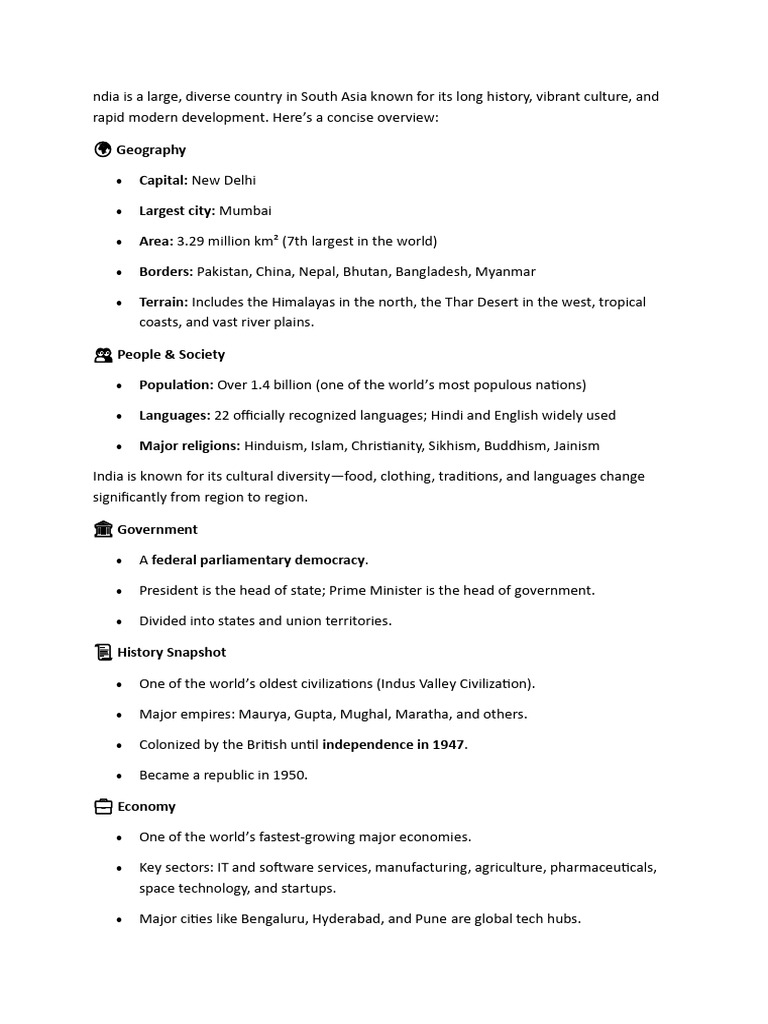 ndia is a large | PDF