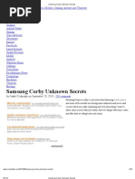 Samsung Corby Unknown Secrets