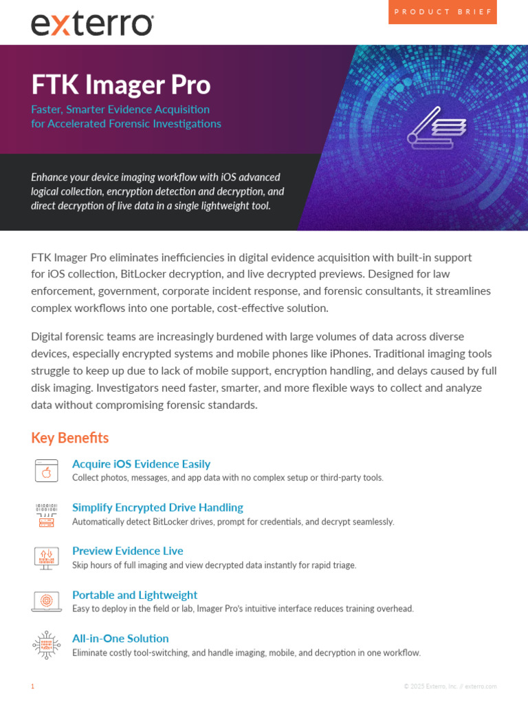 FTK Imager Pro: Streamlined iOS Forensics | PDF | Encryption | Digital ...