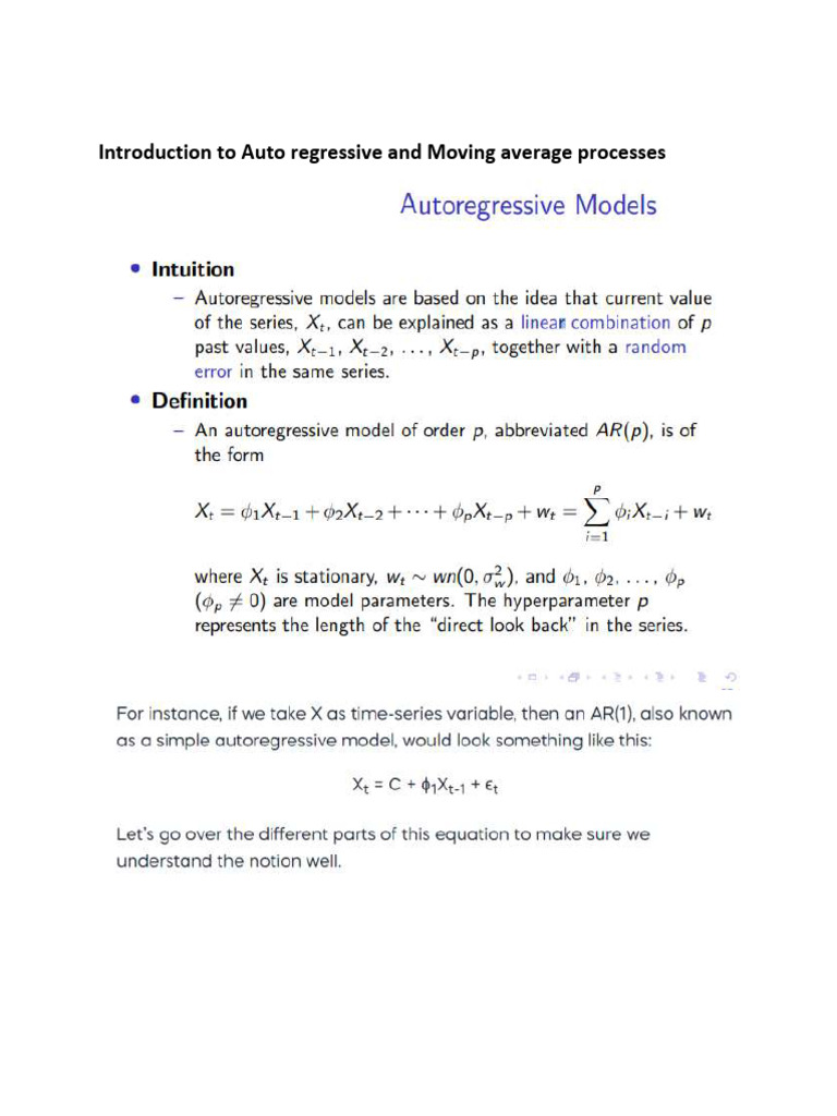 Ar & Ma Processes - v2 | PDF