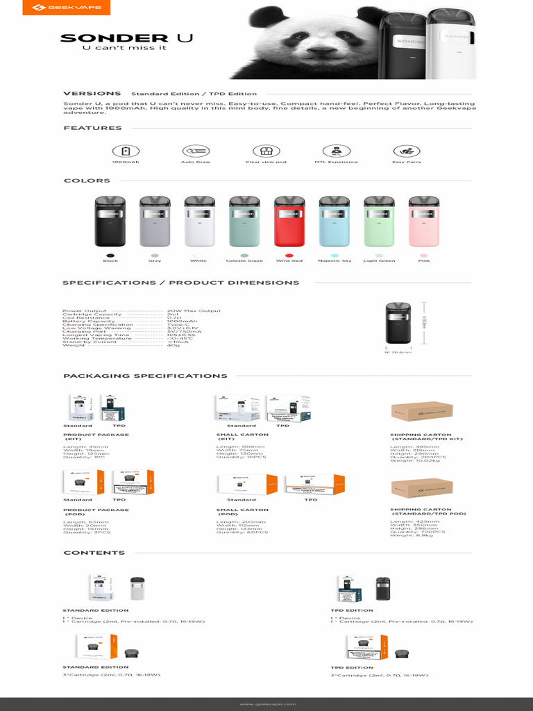Sonder Spec | PDF
