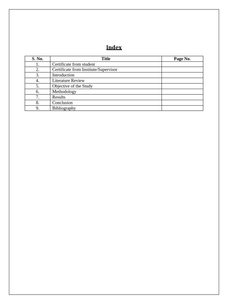 Academic Research Report Structure | PDF