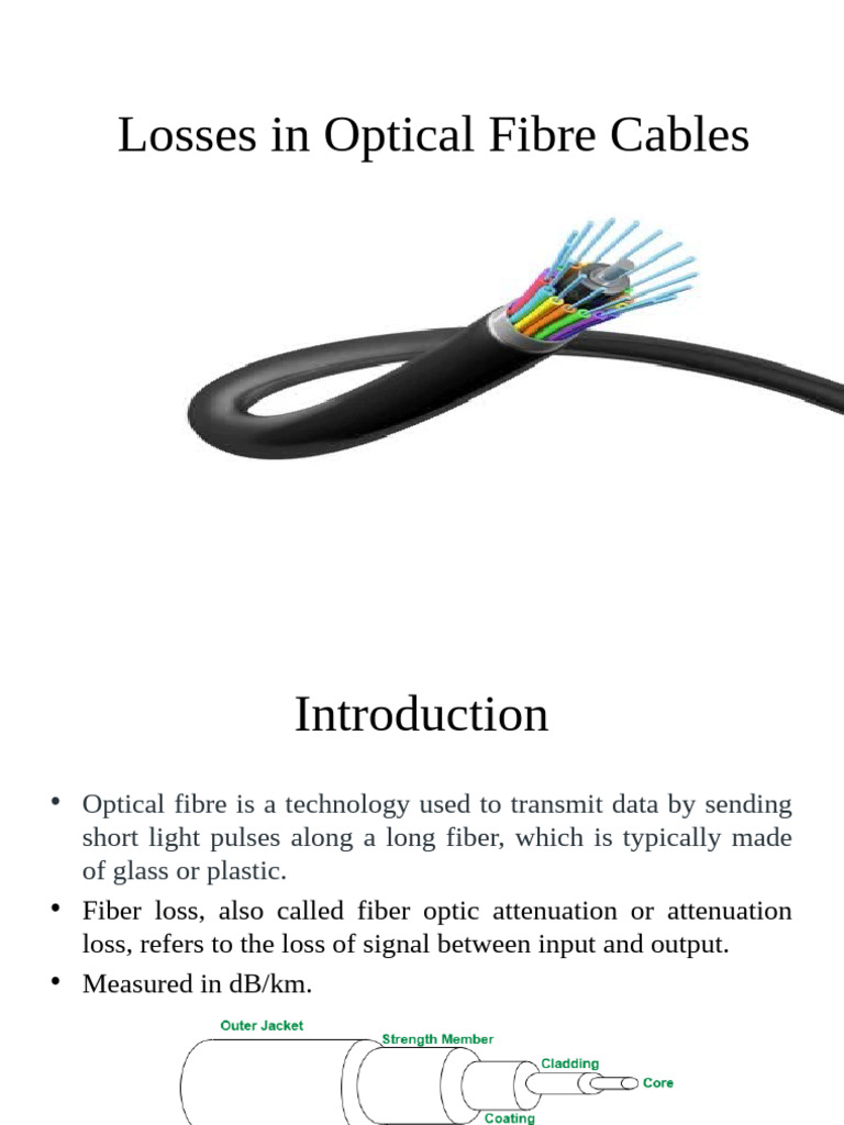 Losses in Optical Fibre Cables | PDF | Optical Fiber | Attenuation