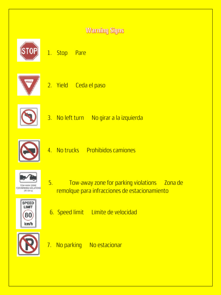 Warning Signs | PDF