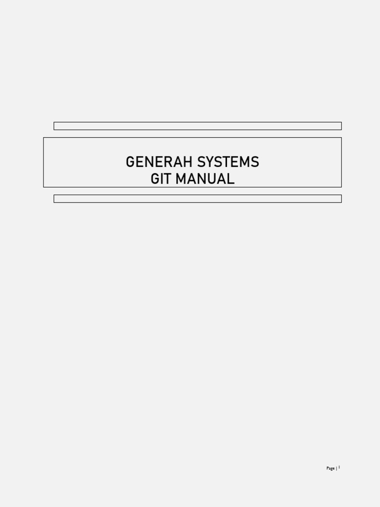 Git Manual for Operating Systems | PDF | Command Line Interface ...