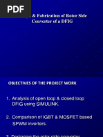 Design & Fabrication of Rotor Side Converter of A DFIG