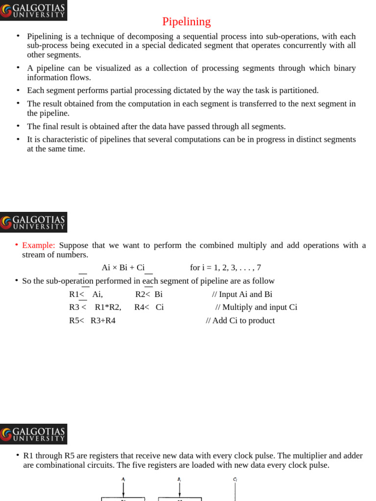 Pipelining in Computer Organisation and Architecture | PDF | Computing ...