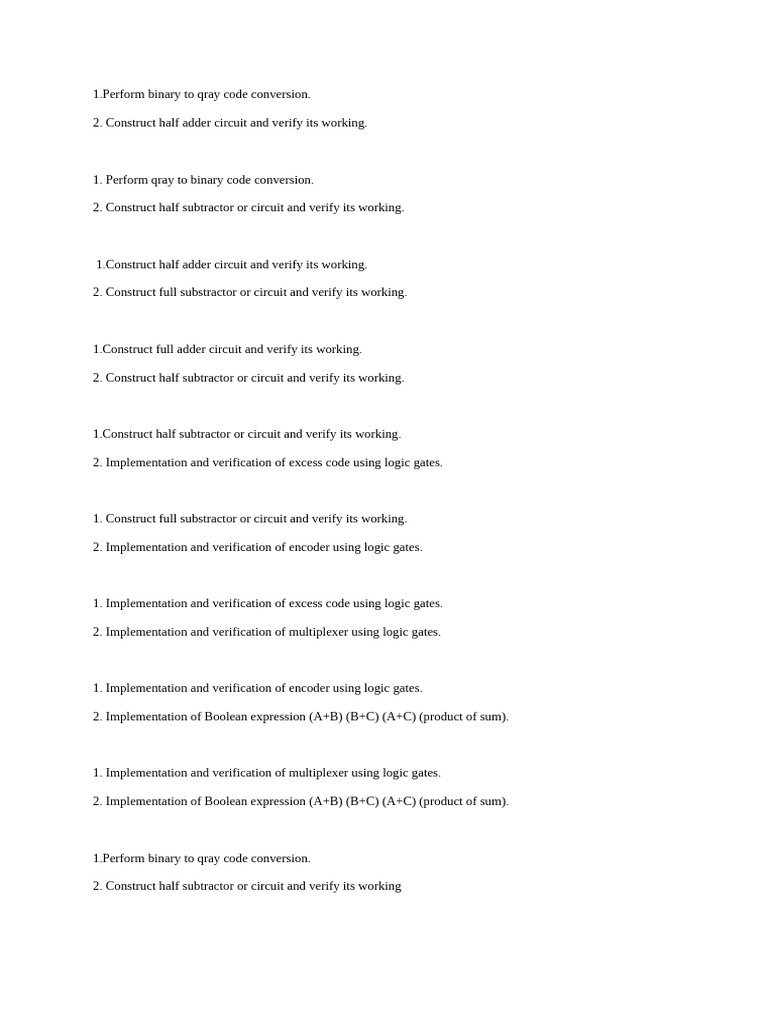 Logic Circuit Design and Code Conversions | PDF