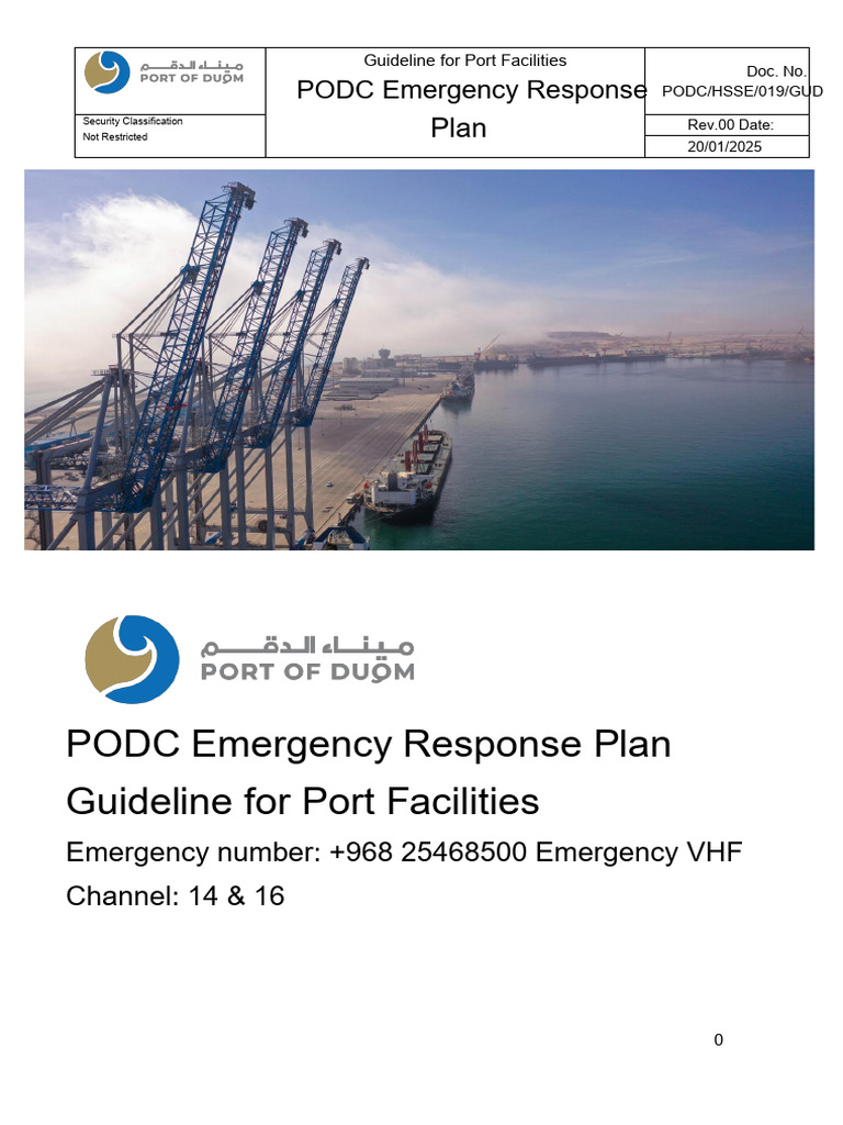 PODC-Emergency Response Plan-GUD For PF-V.1 (English) | PDF | Emergency ...