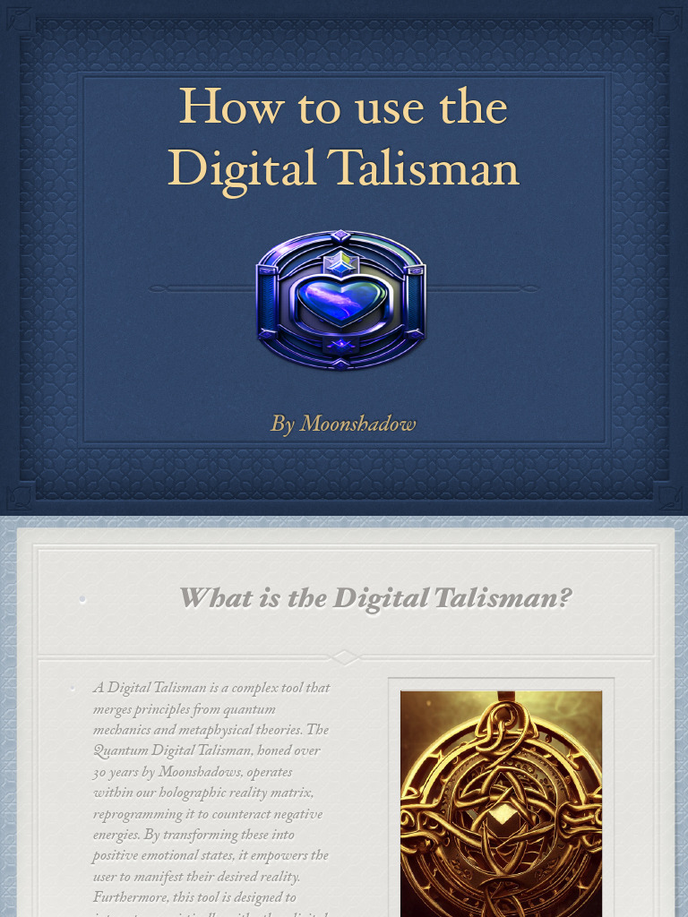 How To Use The Digital Talisman | PDF