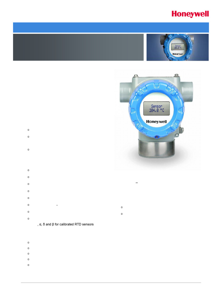 STT750 SmartLine Temperature Transmitter | PDF | Thermocouple ...