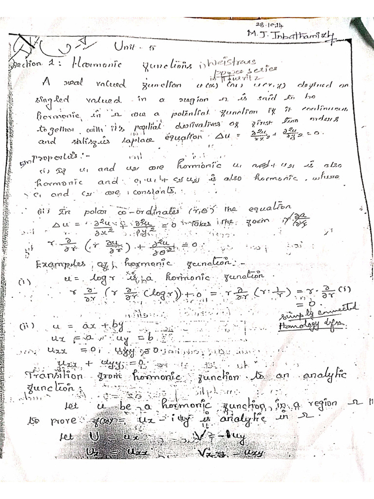 Complex Analysis Unit-05 | PDF