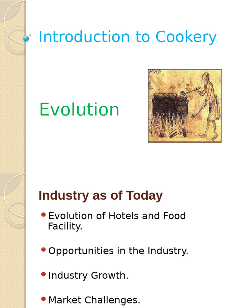 History and Evolution of Cookery | PDF | Chef | French Cuisine