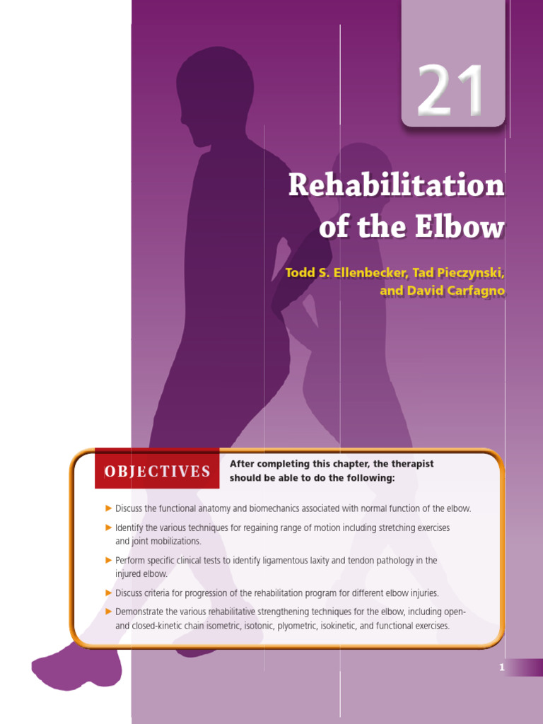 Elbow Rehab Copy | PDF | Elbow | Anatomical Terms Of Motion