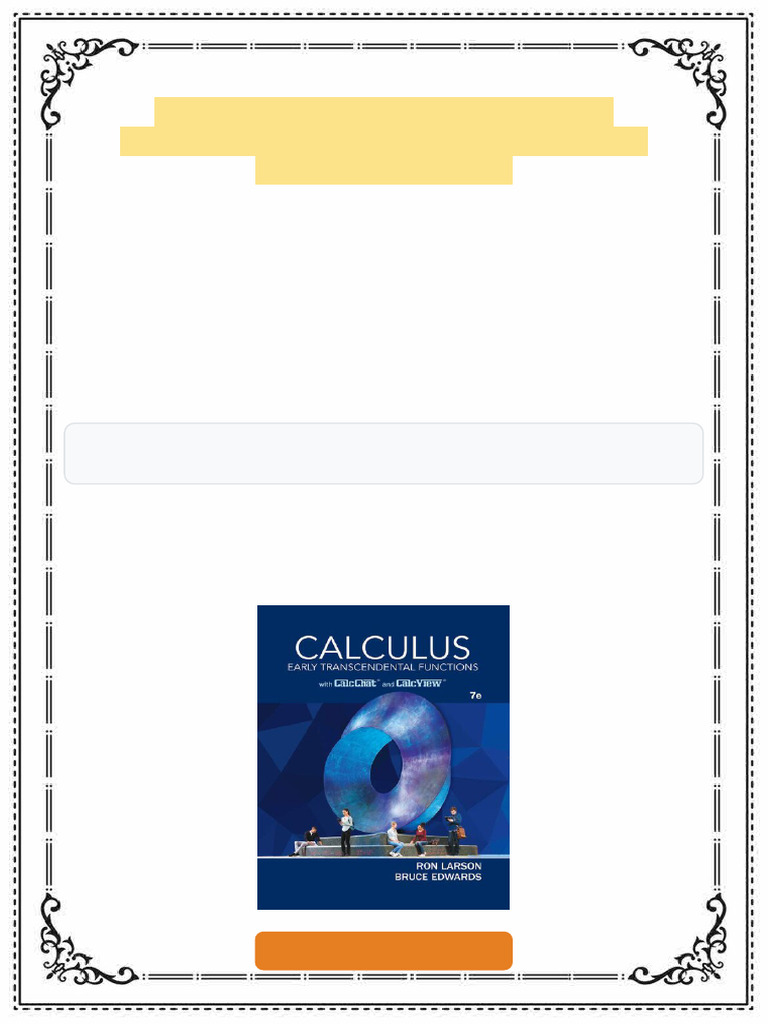 Calculus Early transcendental functions 7e 2019 Rob Larson ebook direct ...