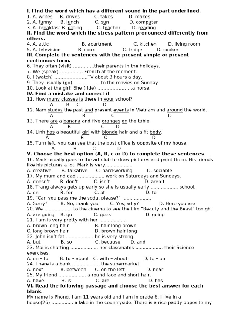 English Language Practice Exercises | PDF