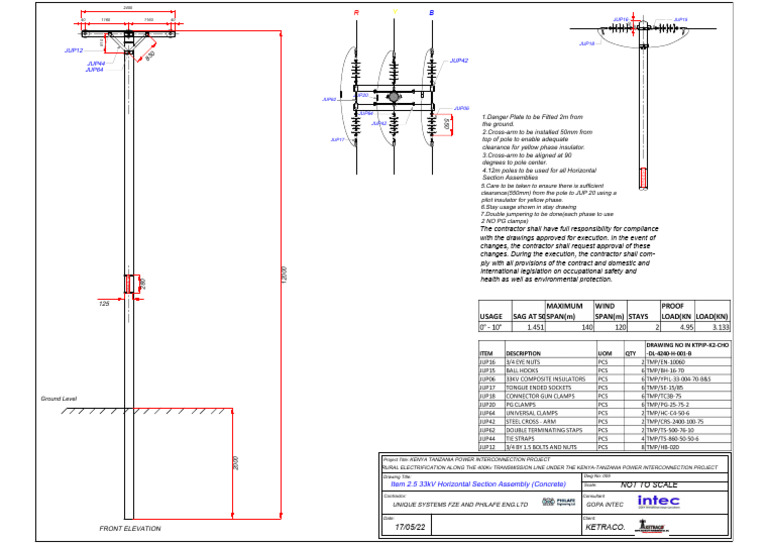 005 - Item 2.5 33kV Horizontal Section Assembly C | PDF