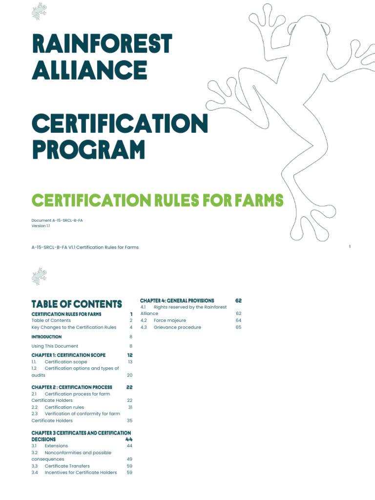 A 15 SRCL B FA V1.1EN - Rainforest Alliance Certification Rules For ...