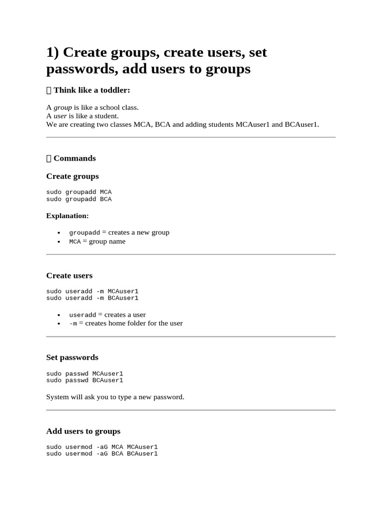 Linux User and Group Management Guide | PDF | Sudo | Computer File