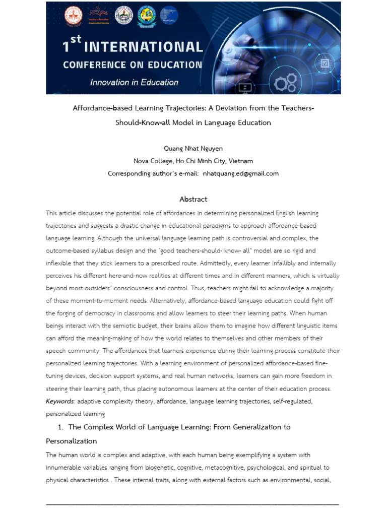 Teacher Should Know All | PDF | Learning | Language Acquisition
